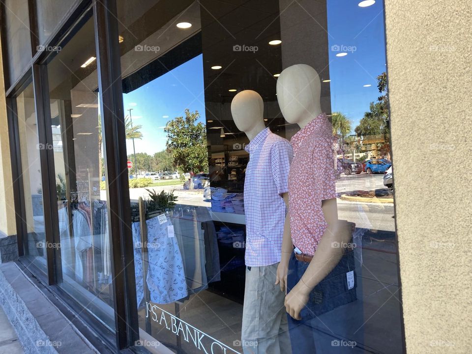 Mannequin in a window 