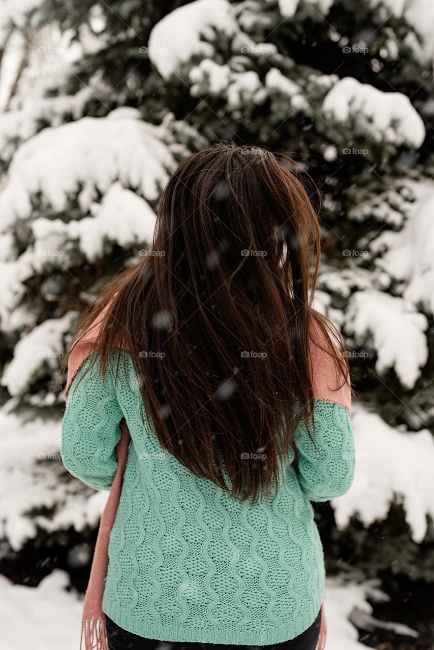 woman with beautiful hair