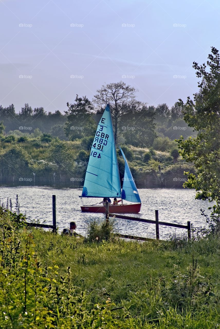 Sailing. Boat