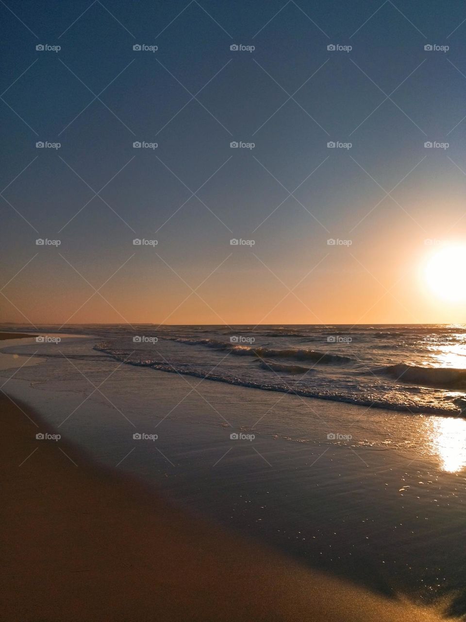 Beach and sunset