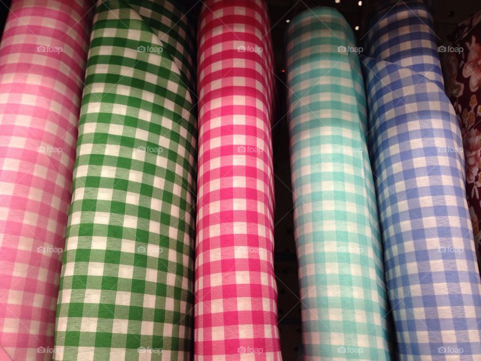 Gingham fabric