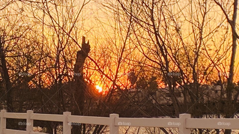 Sundown after 4 days of inclement weather. Beautiful Yellow Horizon. Been a long time since i have seen a Yellow Sundown. Seasons changing time changing soon. Not Good.