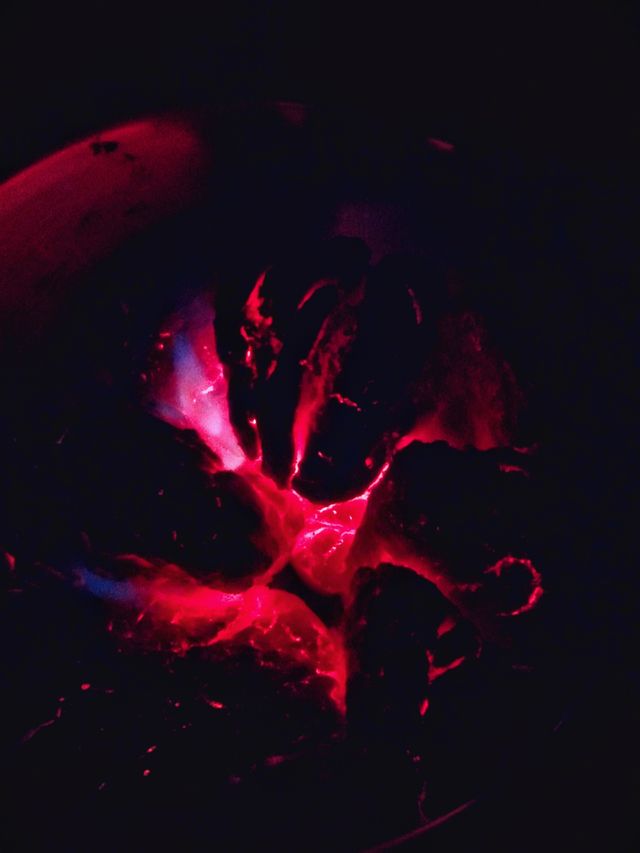 flame in dark