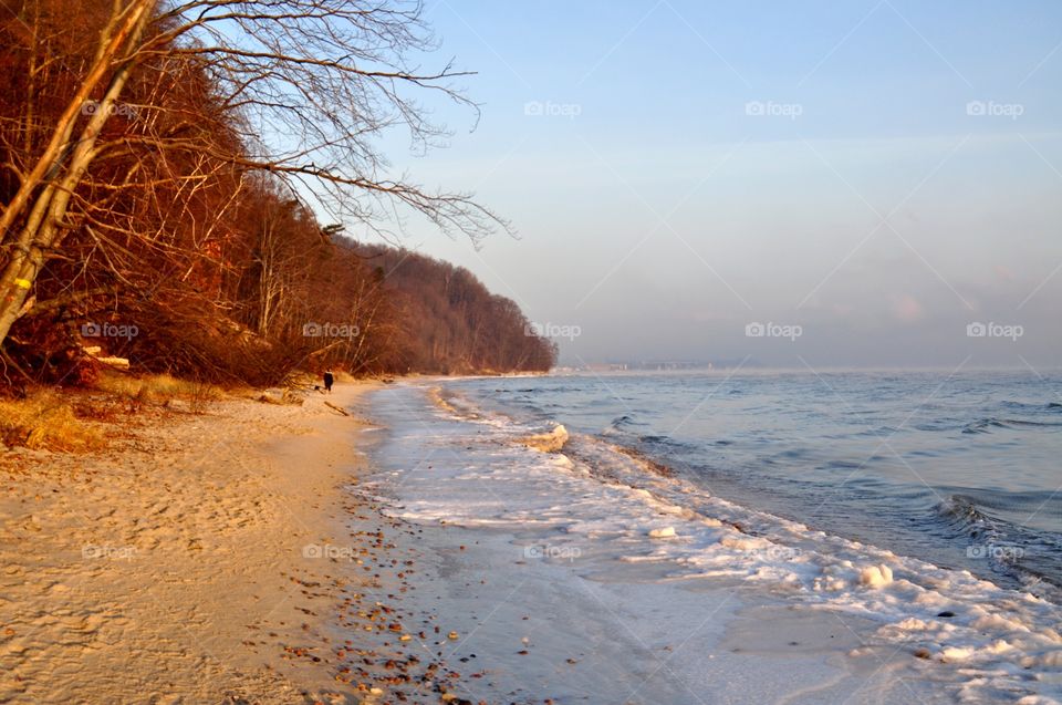 Sunset, No Person, Water, Dawn, Beach