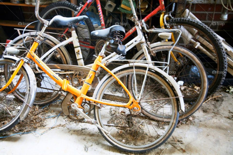 bicycle metal old junk by king