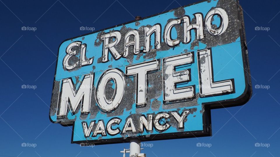 Old neon sign