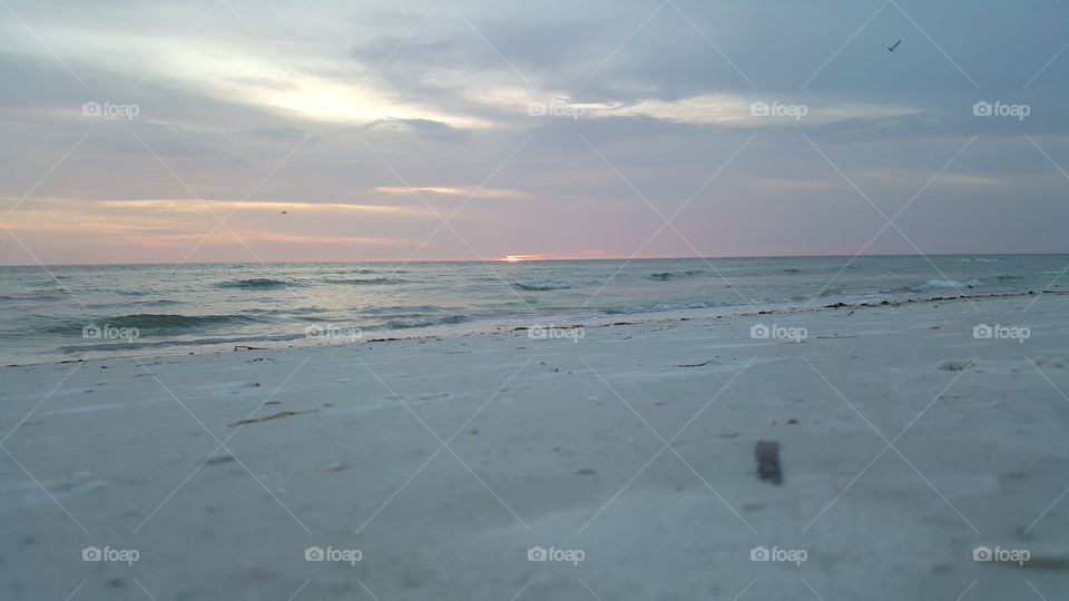 Pastel Beach sunset