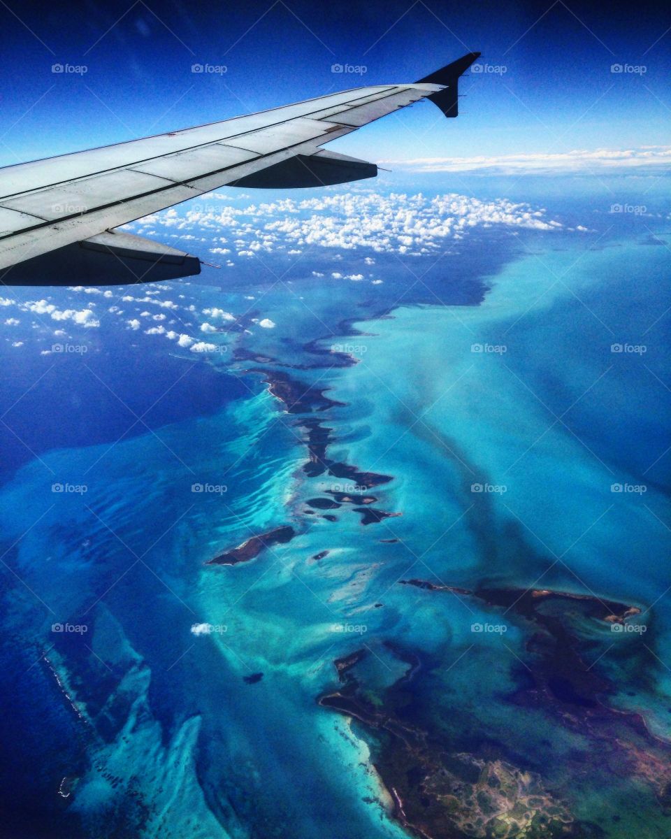 Caribbean Ocean views from above