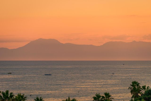 Sunset over the sea