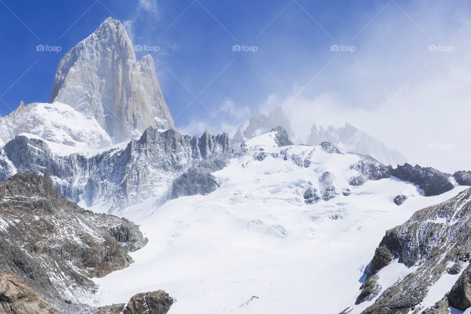 Fitz Roy mountain in El Chalten Patagonia Argentina.