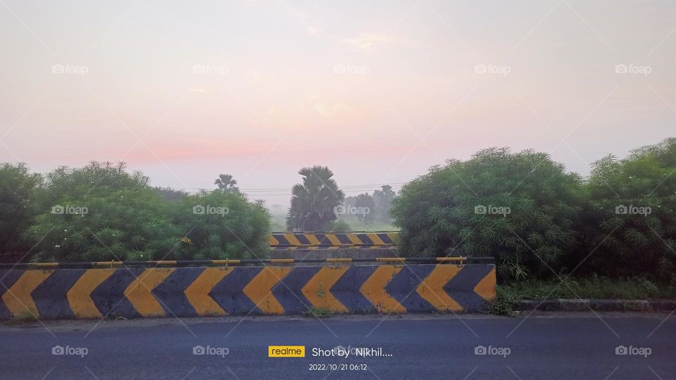 Morning sky in winter