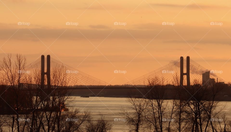 Bridge at sunset 