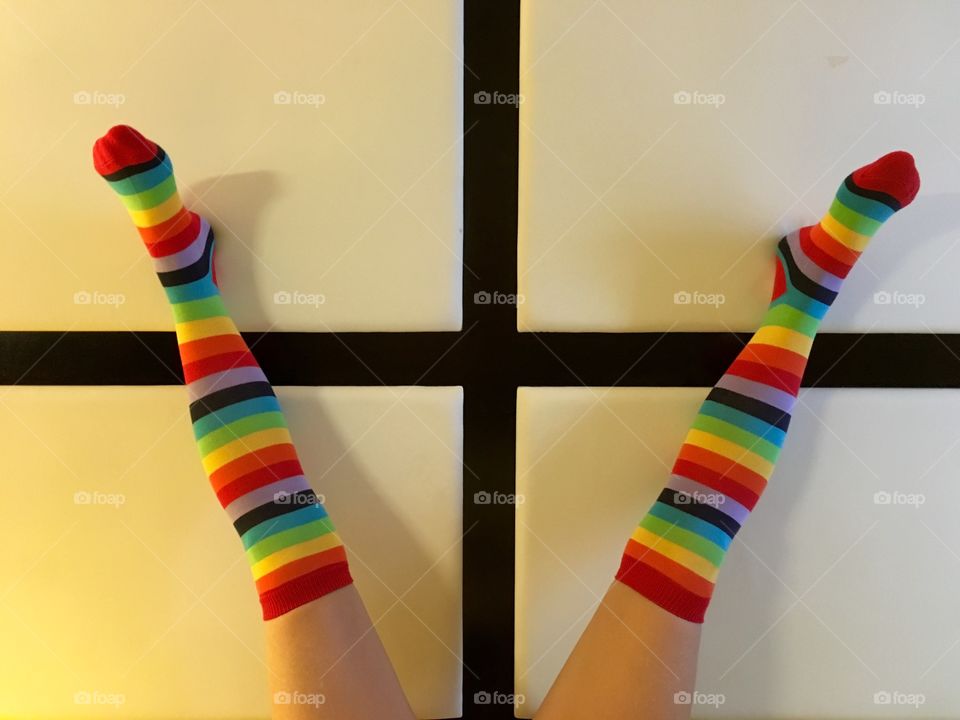 Rainbow socks