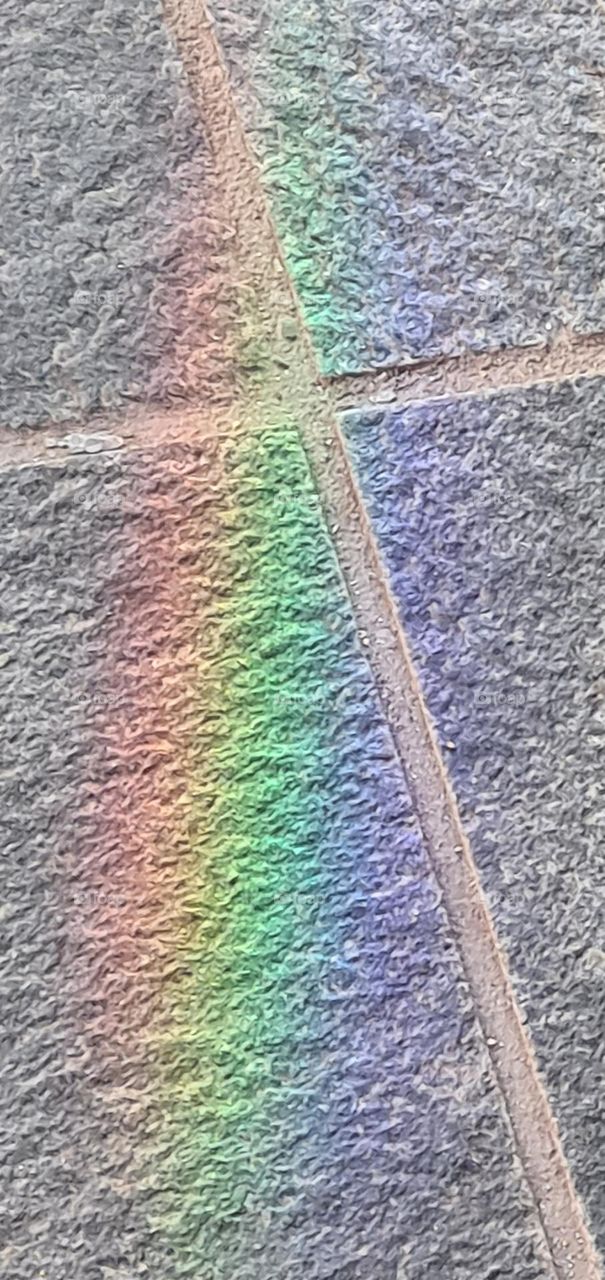 rainbow on the street