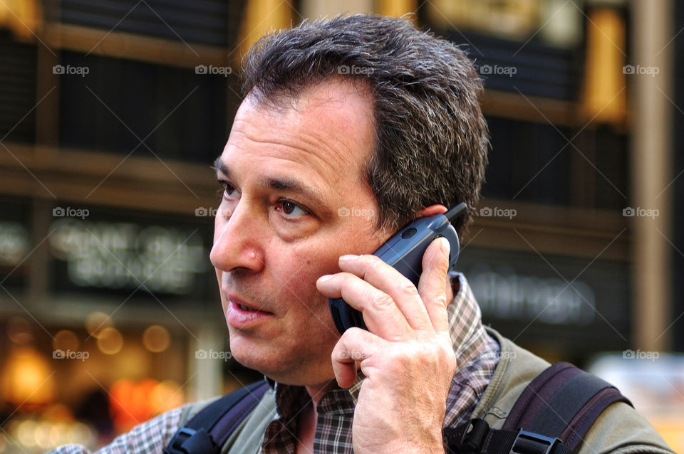 man phone business call by delvec