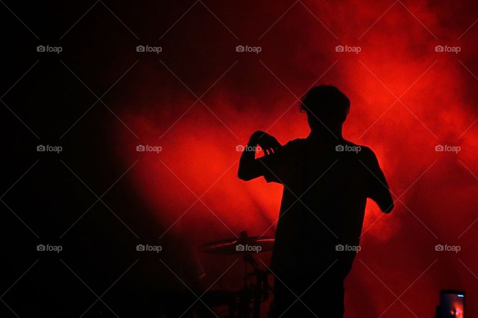 Red silhouette 