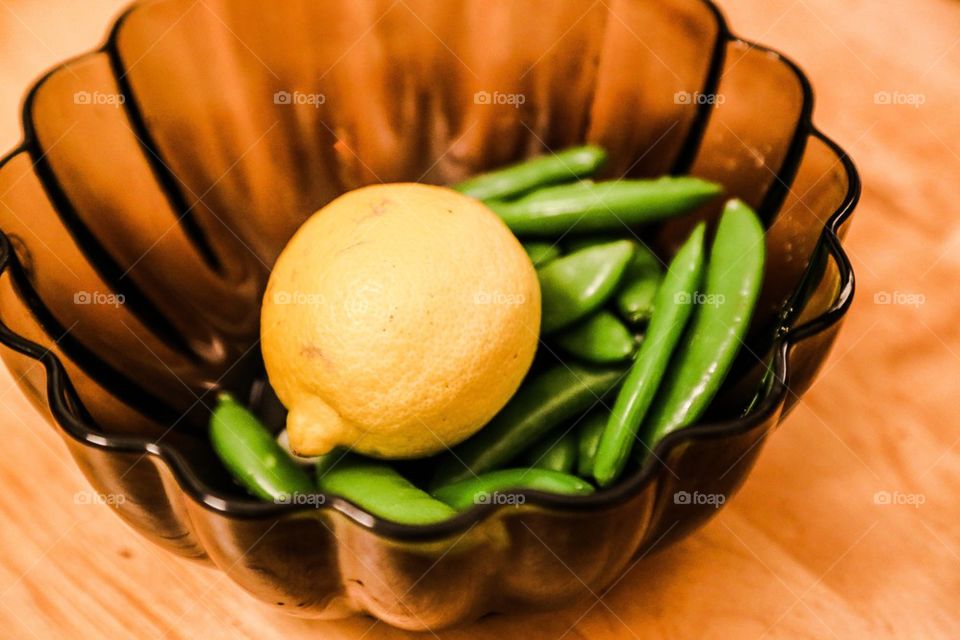 Lemon and beans