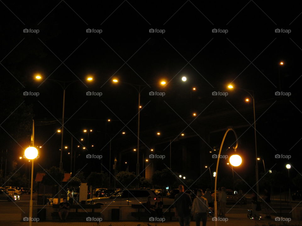 full moon and lanterns, find the moon