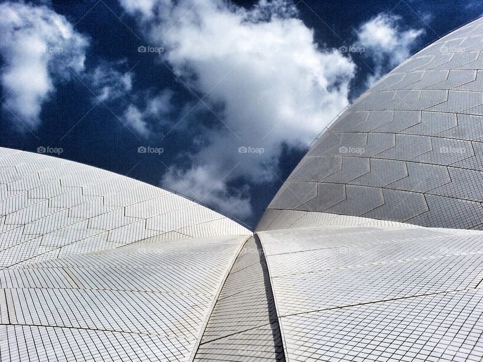 Sydney opera house side view