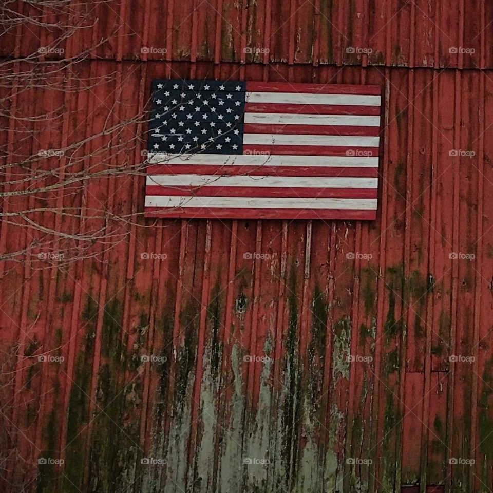 worn old Glory