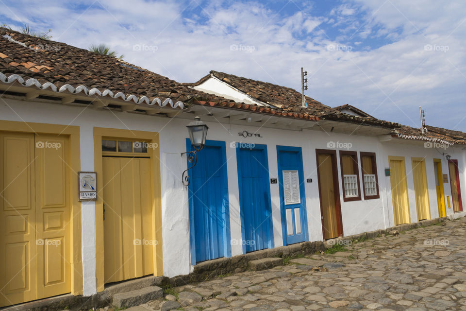 Historical center of the city of Paraty in Rio de Janeiro Brazil.