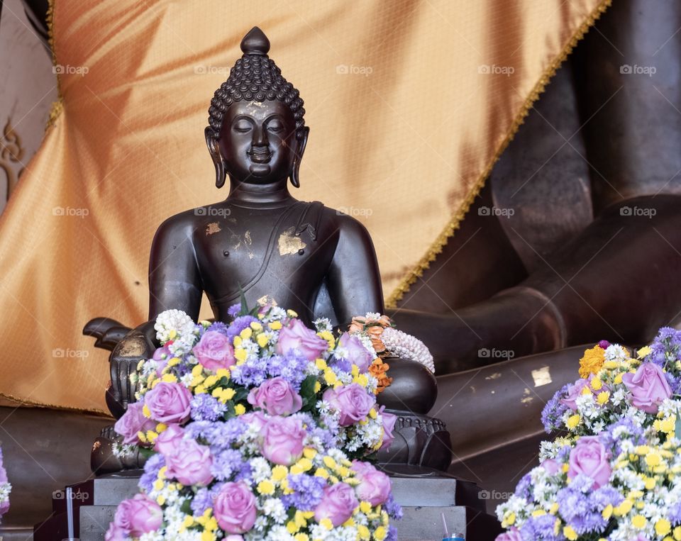 Thailand-Febuary 05 2019:Bangkok landmark tour brings you to the most must visit place , Wat Trimitr, the temple of the Golden Buddha
