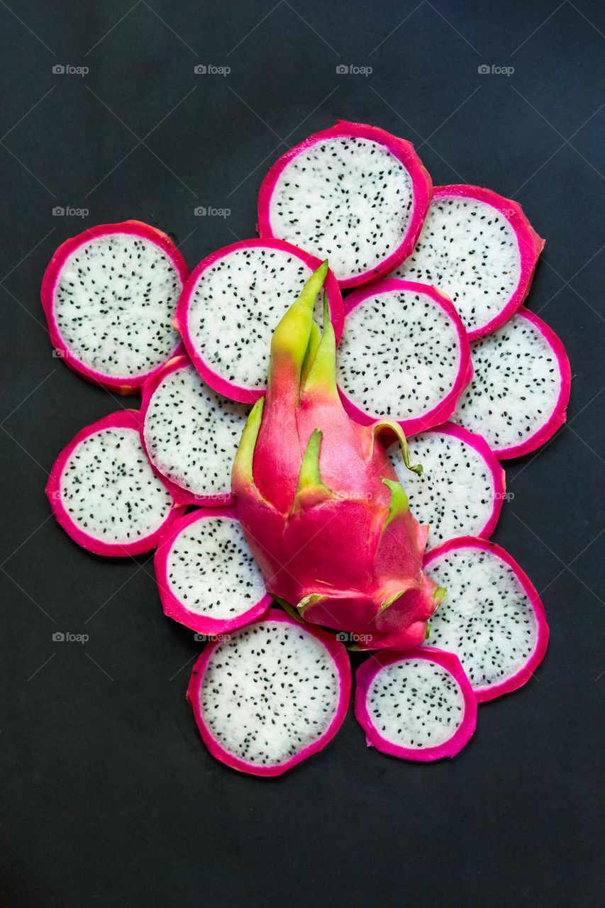 Circles Of Dragon Fruit