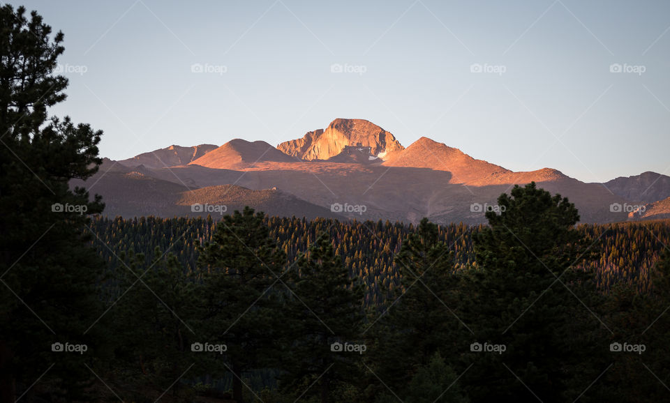 No Person, Sunset, Dawn, Snow, Mountain