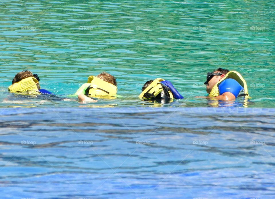 Kids Swimming With Dolphins