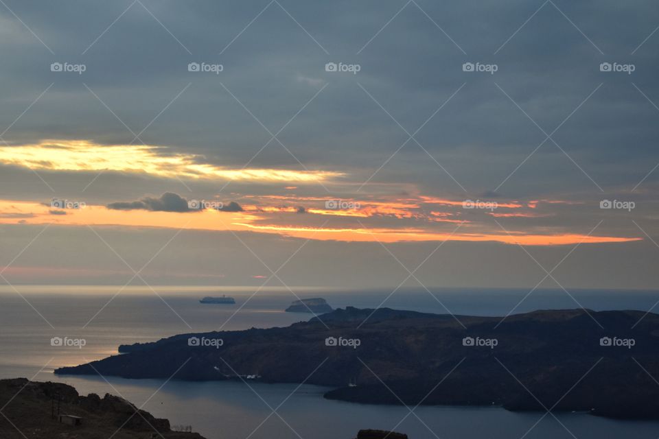 Sunset in Santorini