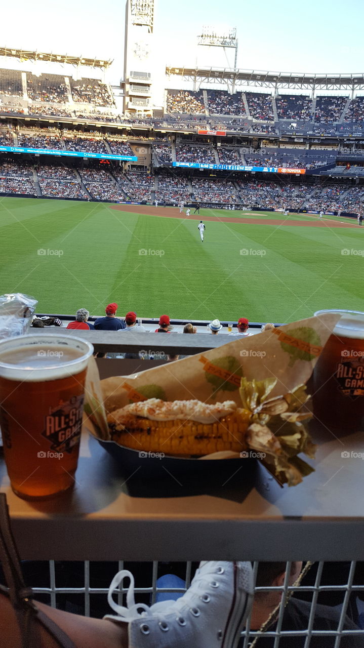 Lunch at the Padres Game. Petco Park.