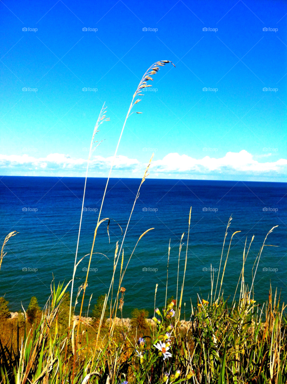 sky pretty blue lake by doug414