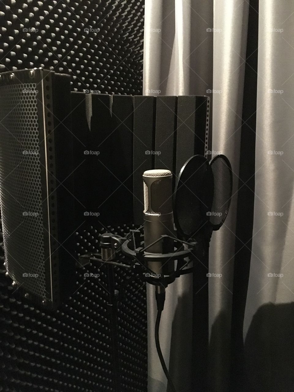 Vocal booth recording 