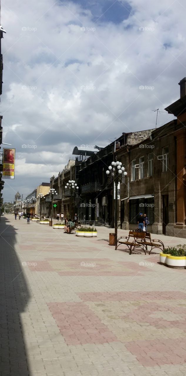 Armenia_beautiful street in Gyumri