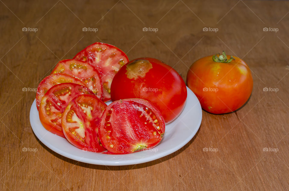 Plate Of Tomatoes