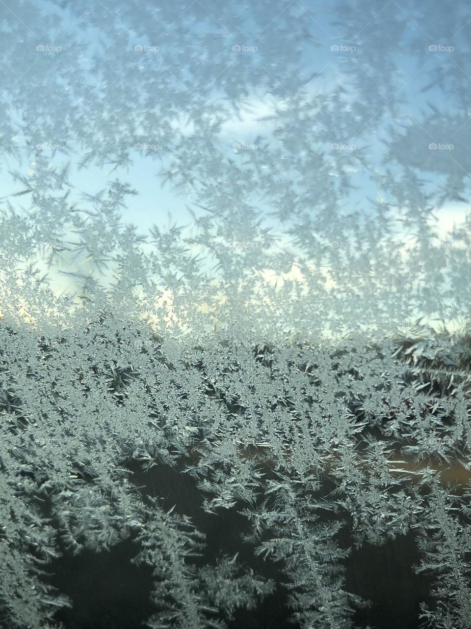 Waiting for Defrost-view from a car window