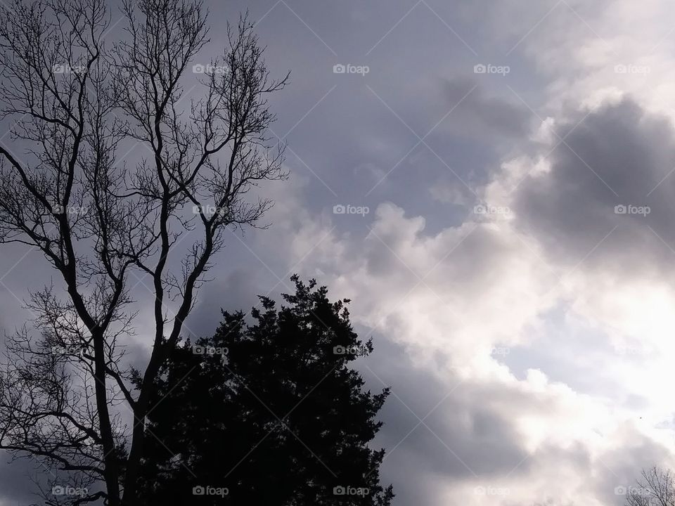 dramatic cloudy sky