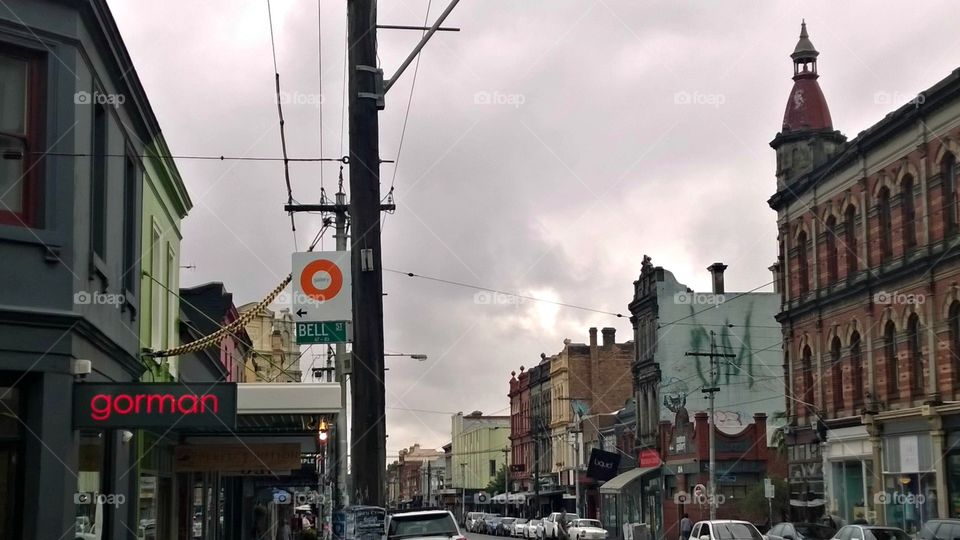 Bell Street. Fitzroy, Melbourne, Australia . February 2015