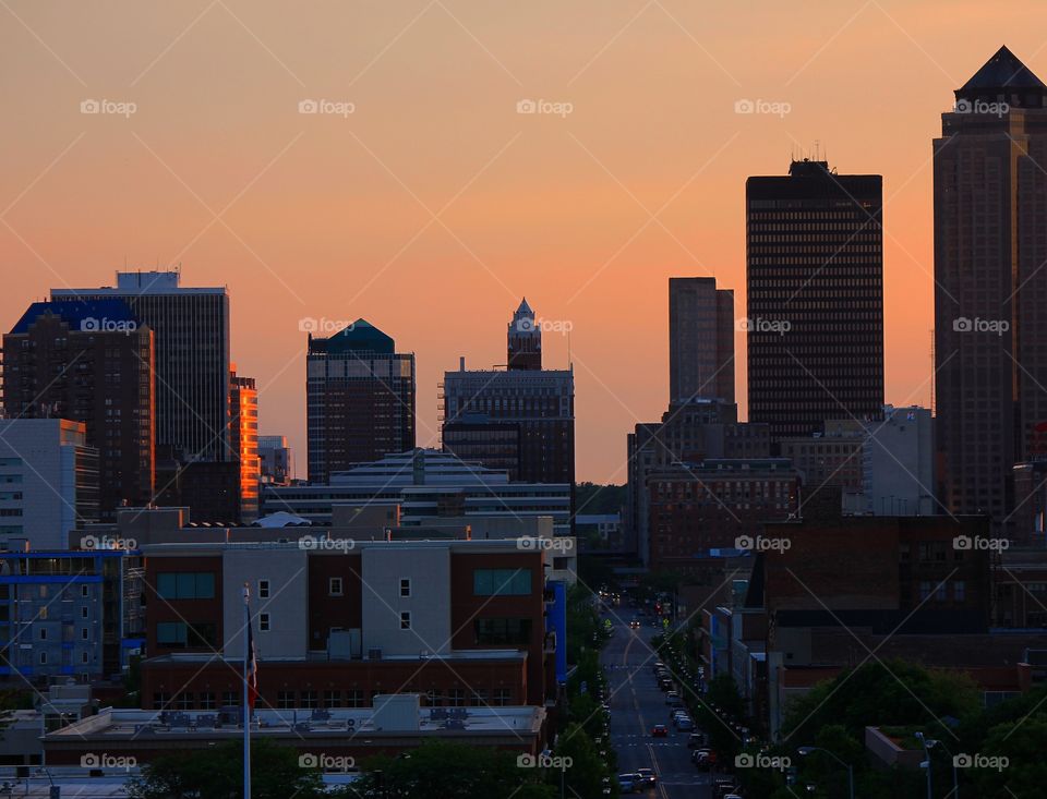 Downtown sunset 