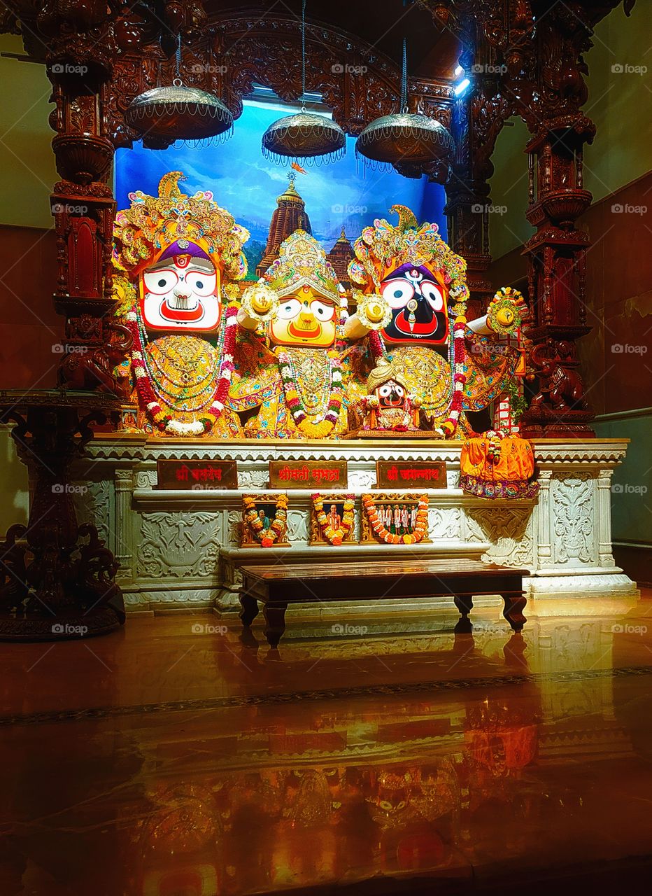 Shree Jagannath Baldevji and Subhadramaiya Deities ISKCON NVCC KATRAJ Temple Pune Maharashtra