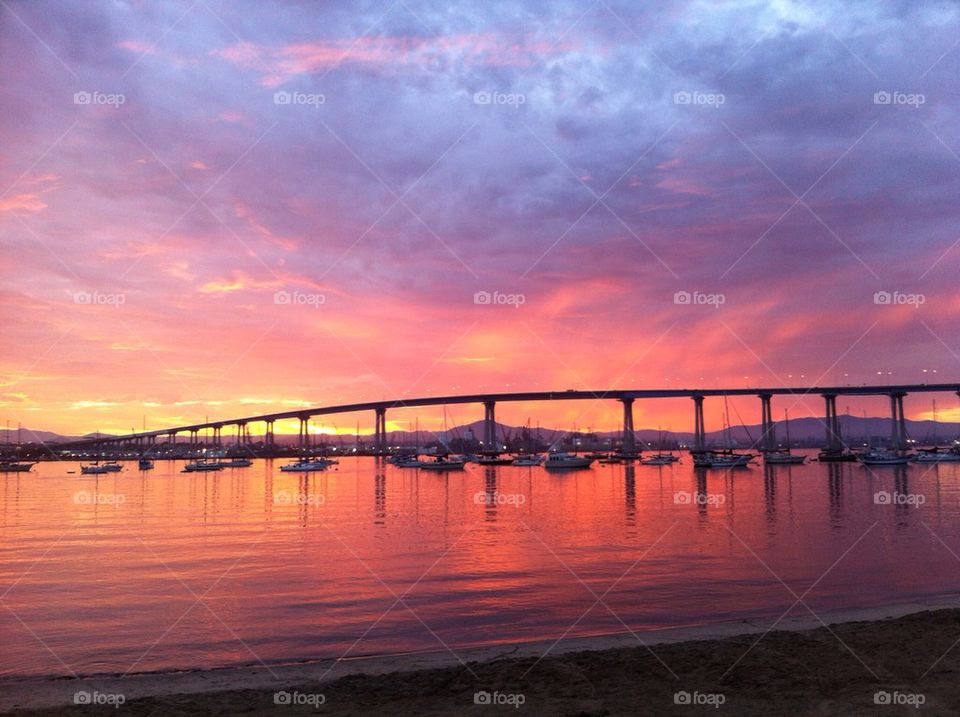 Sunrise Coronado Bridge