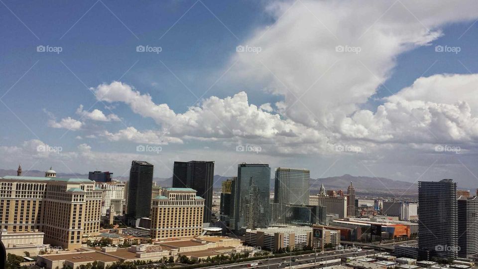 Vegas Skyline. Skyline of Las Vegas Nevada