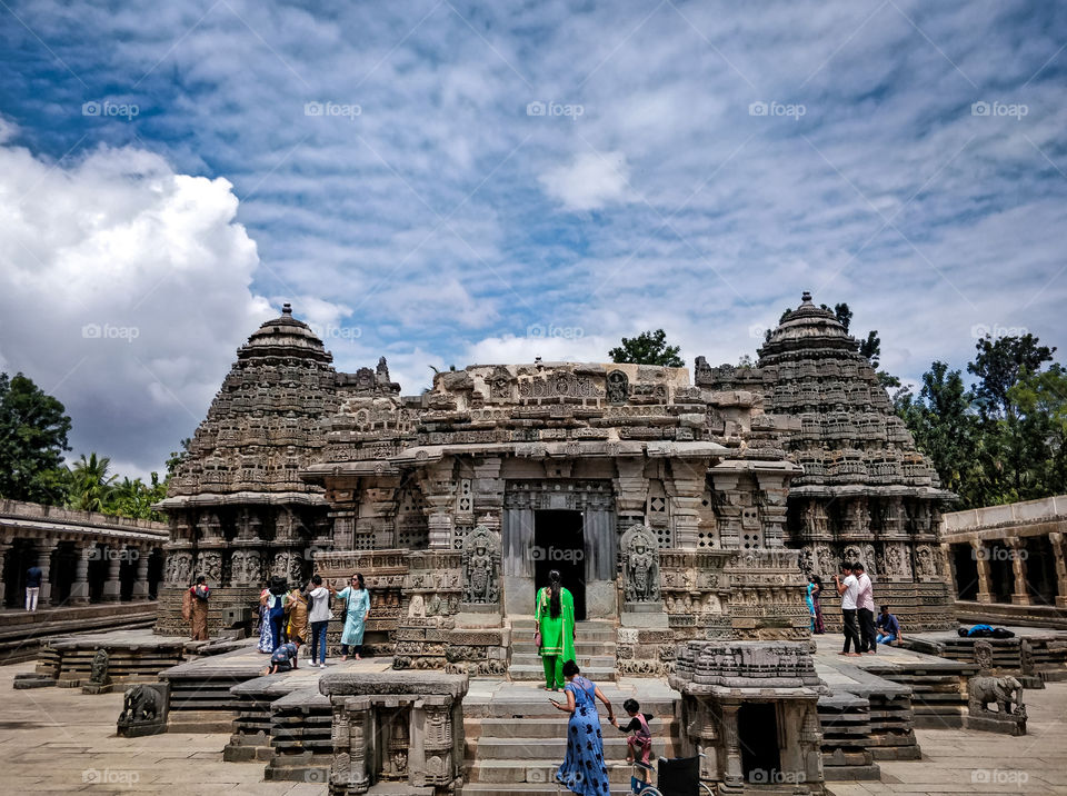 Hoysala style Temple in Somnathpura, near Bangalore India 