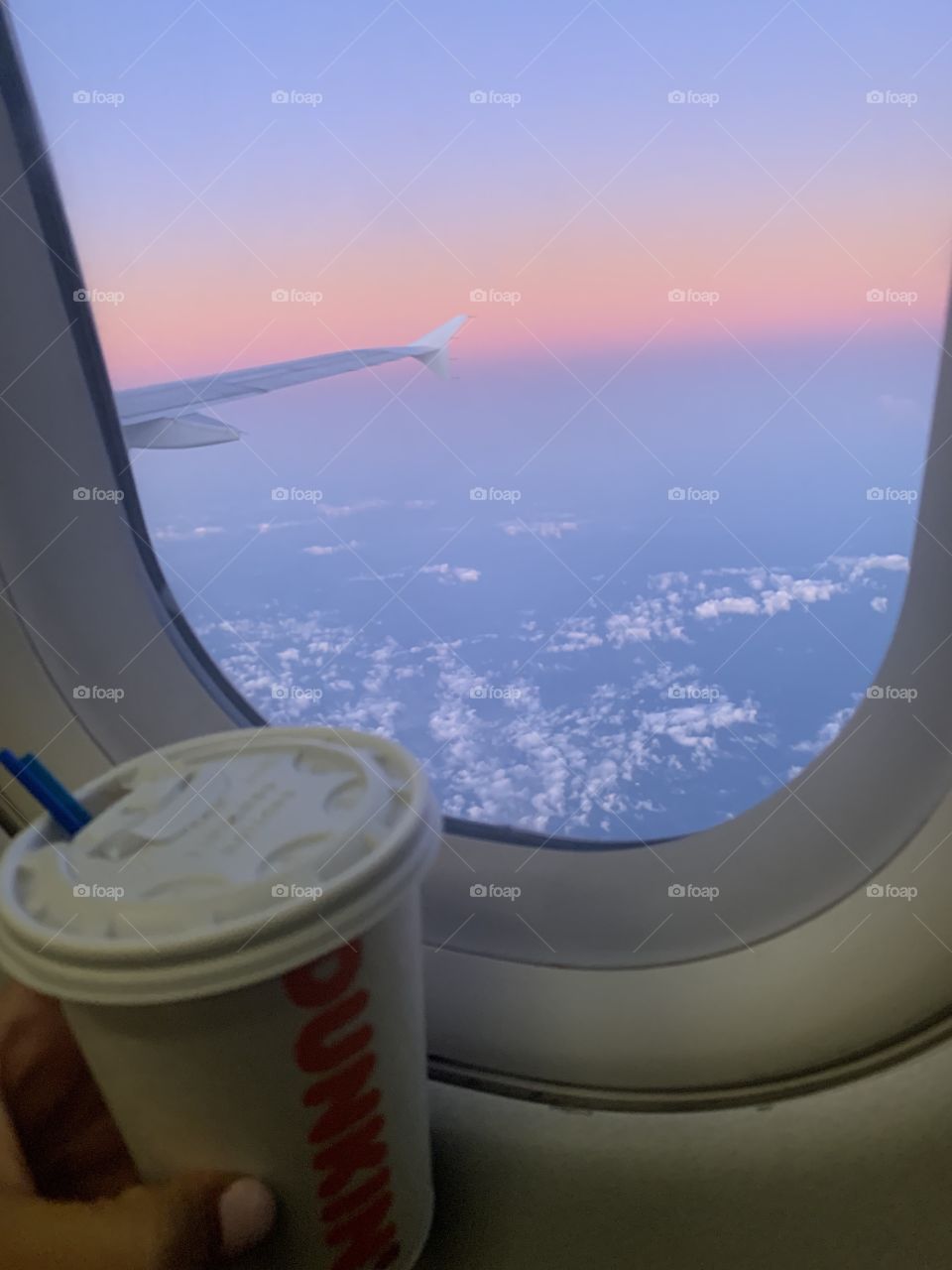 Captured the greatest view in the sky I could’ve have ever gotten while flying to see my best friend this summer! Dreamlike, with the best morning drink.