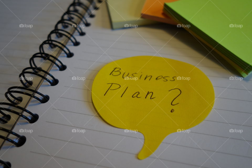 Creating a business plan.