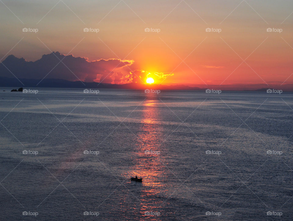 Sunrise over the sea 