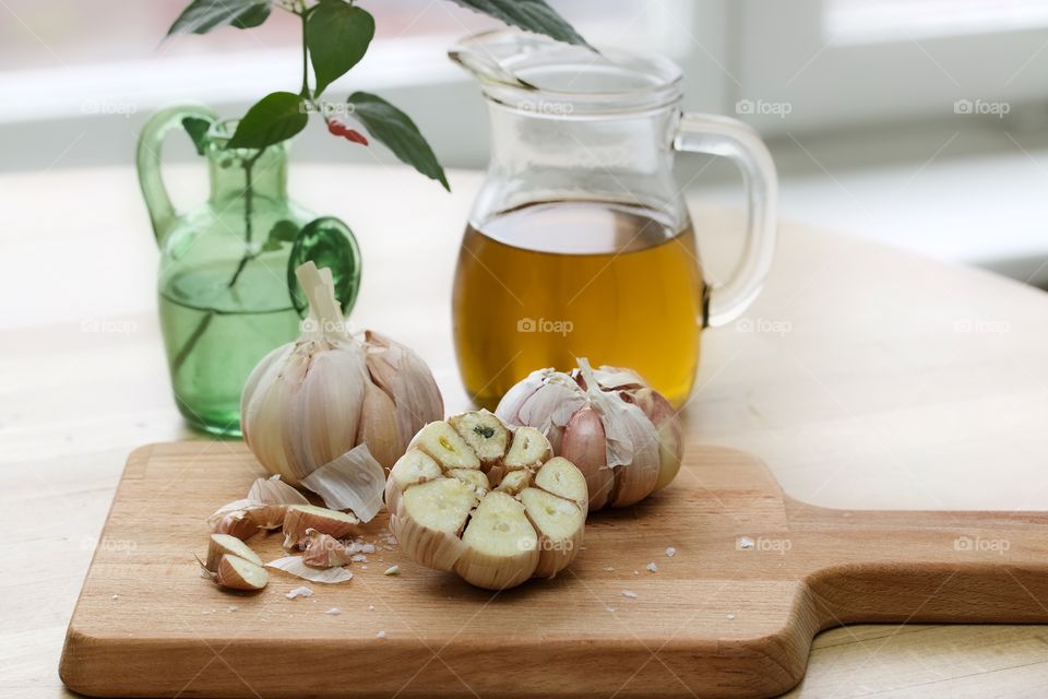 garlic and olive oil