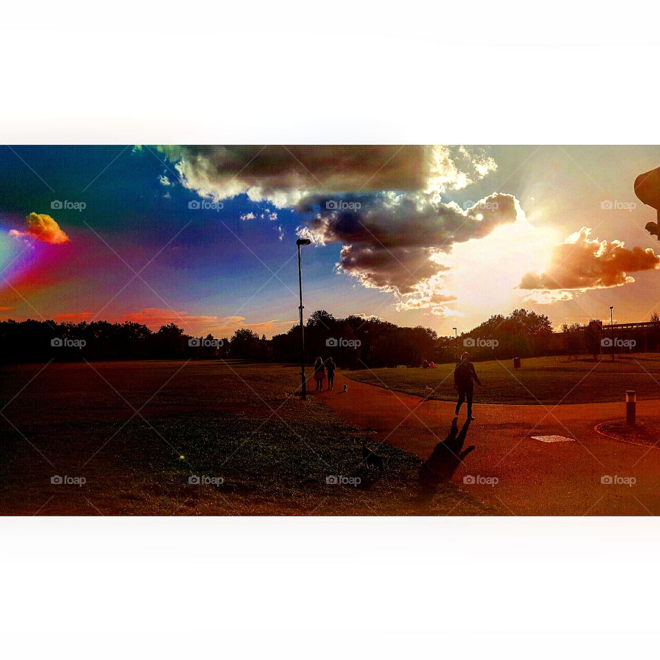 sunshine with clouds