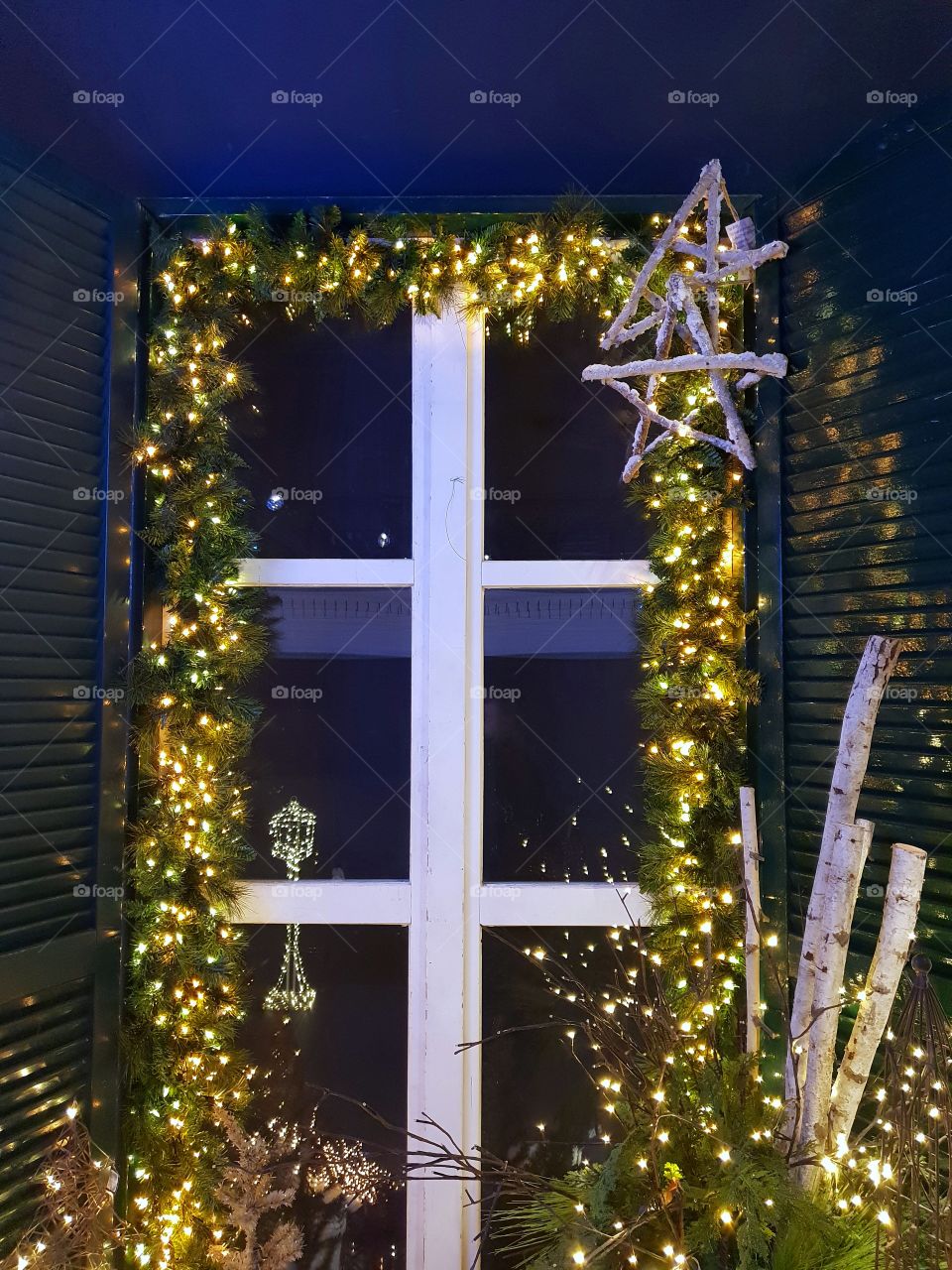 Night outside the window