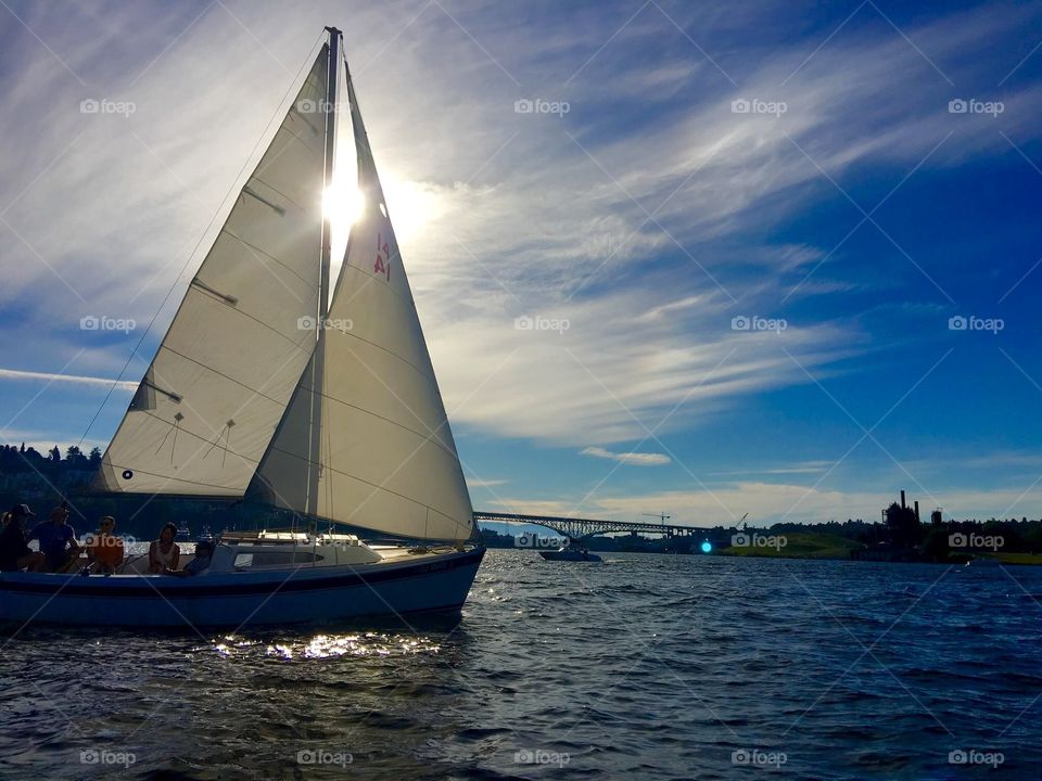 Sail at sunset